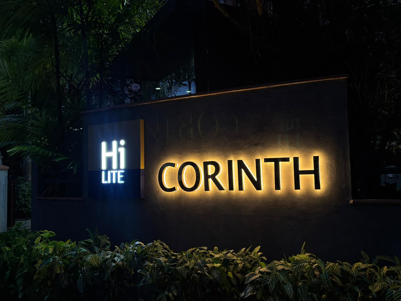 HiLITE Corinth illuminated exterior signage